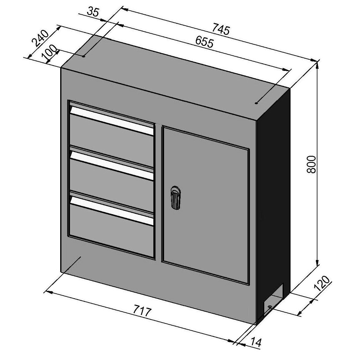 BERNARDO Untergestell für Drehmaschine – Modell Untergestell Deluxe f. Profi 400 V / 400 G