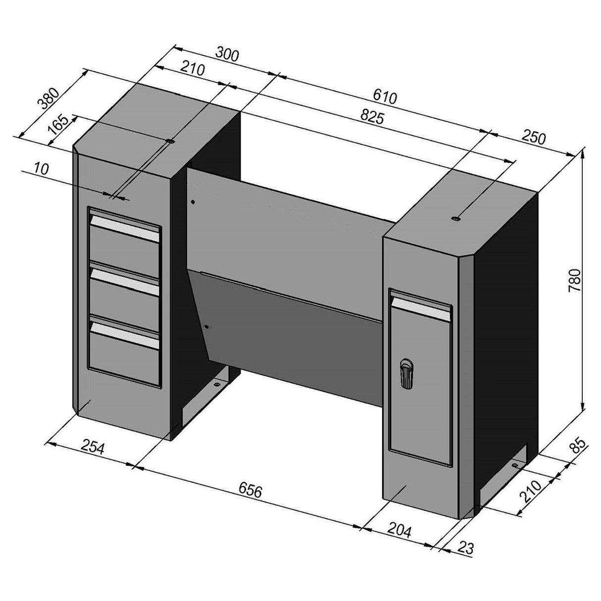 BERNARDO Untergestell für Drehmaschine – Modell Untergestell Deluxe f. Profi(center) 650 G