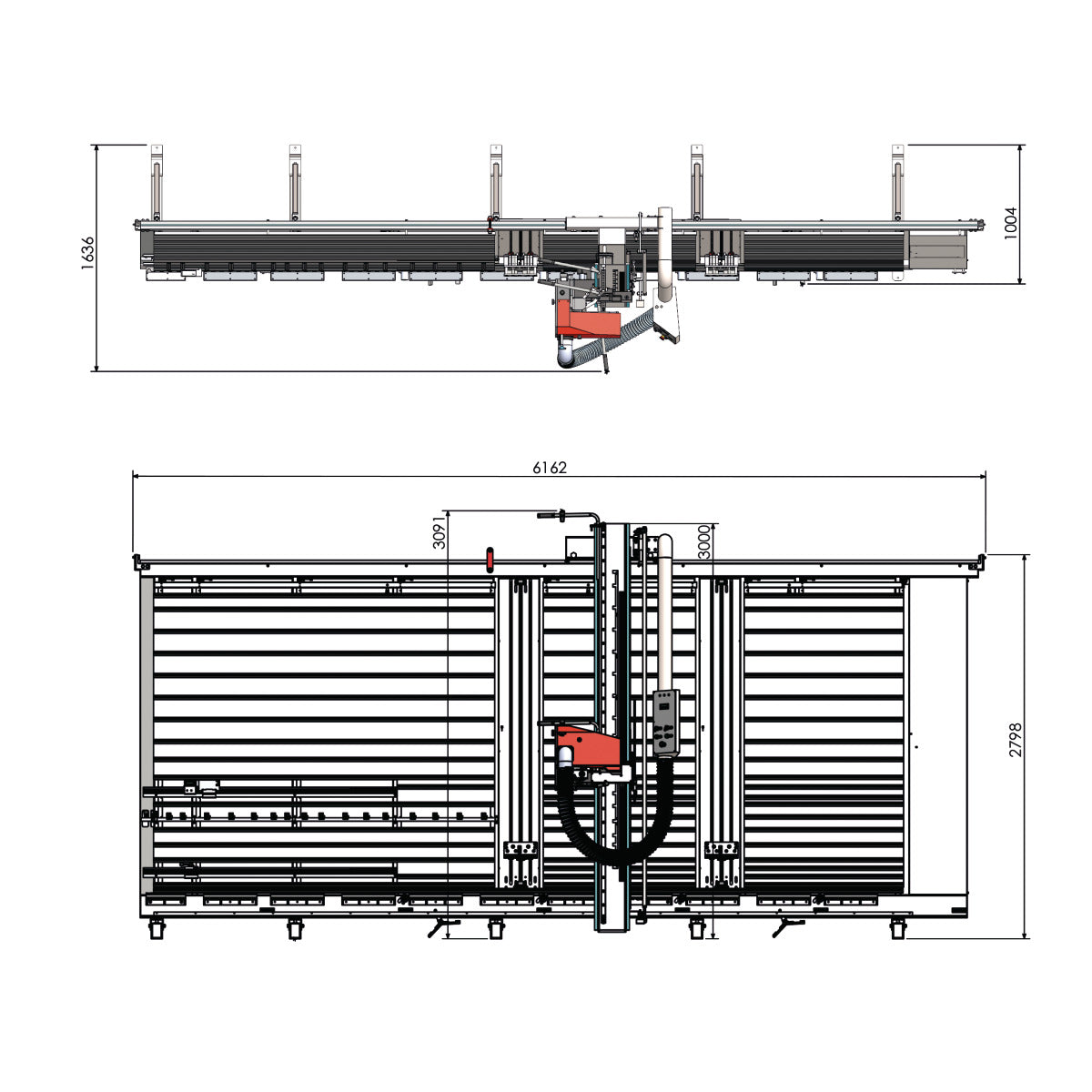 Holzkraft Vertikale Plattensäge VPS 22-51 VR ED KS - Art. 5602252