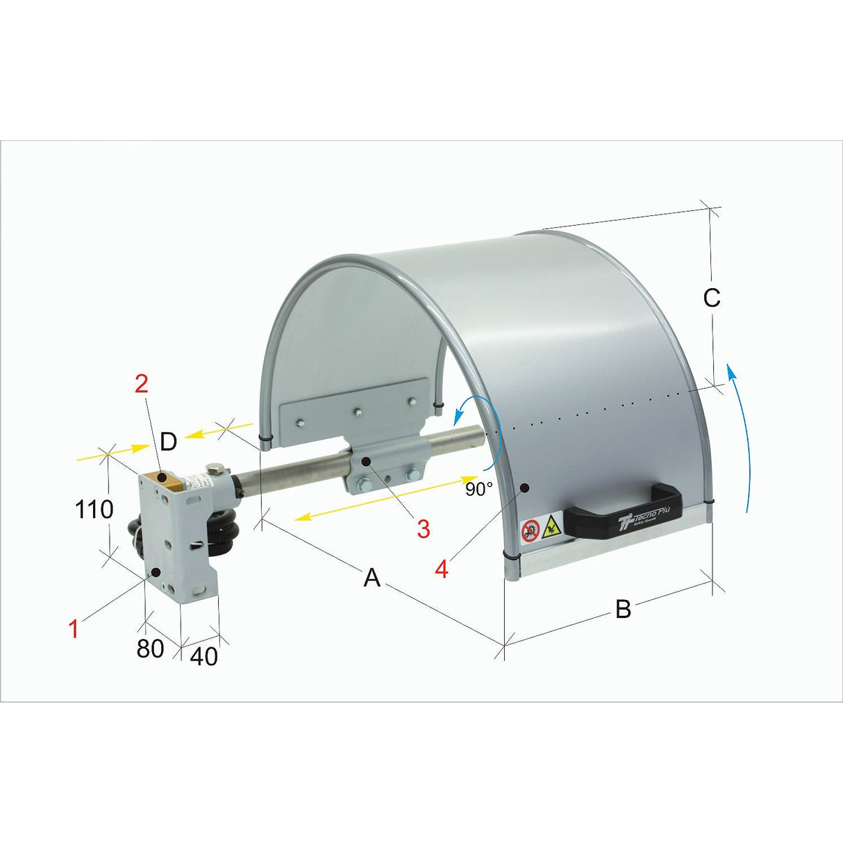BERNARDO Schutzeinrichtunge für Drehmaschine – Modell PTO 03/300
