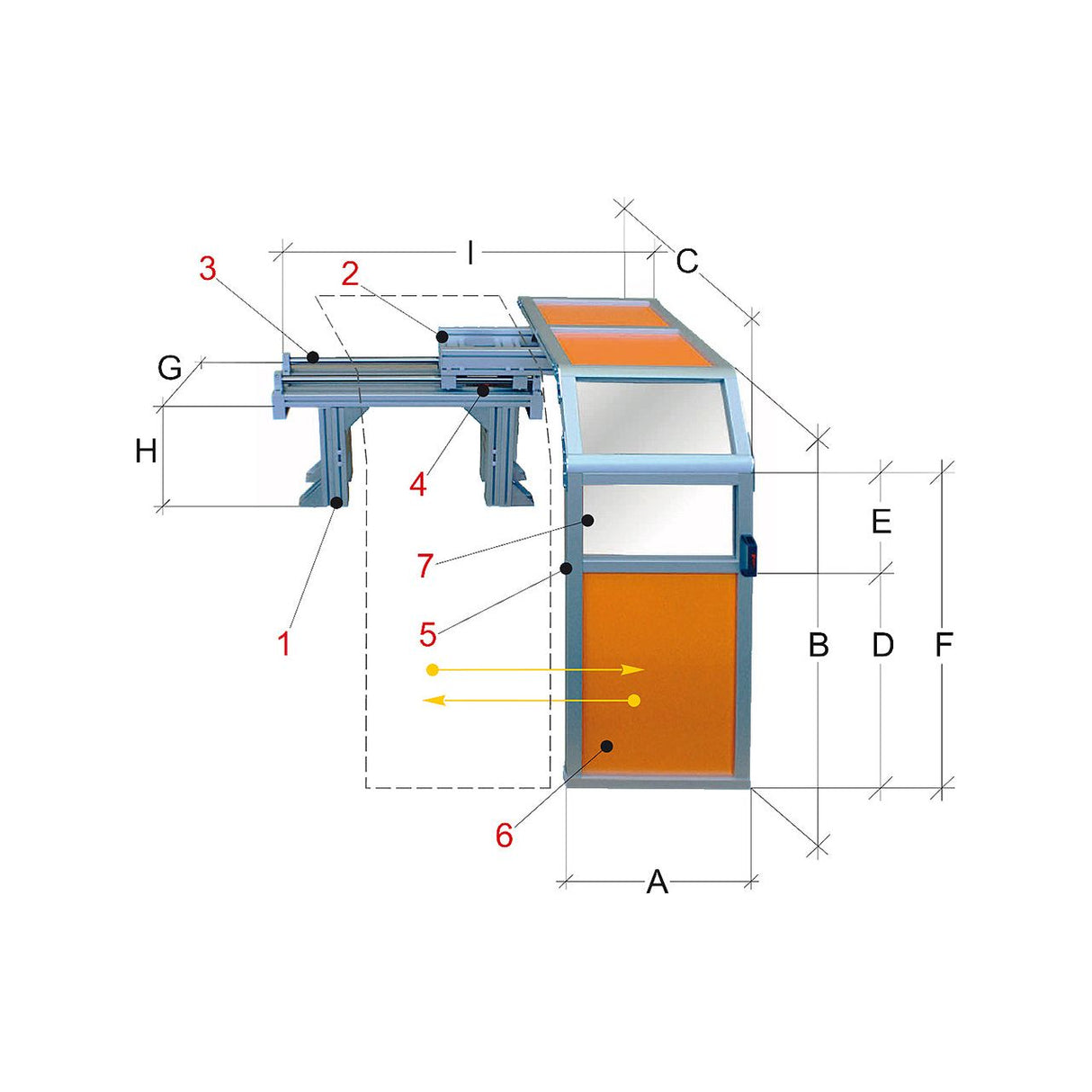 BERNARDO Schutzeinrichtunge für Drehmaschine – Modell PTO 21/1200