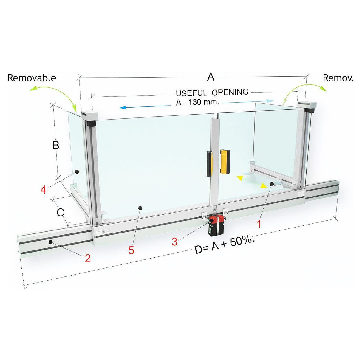 BERNARDO Schutzeinrichtunge für Fräsmaschine – Modell PFR 40/650