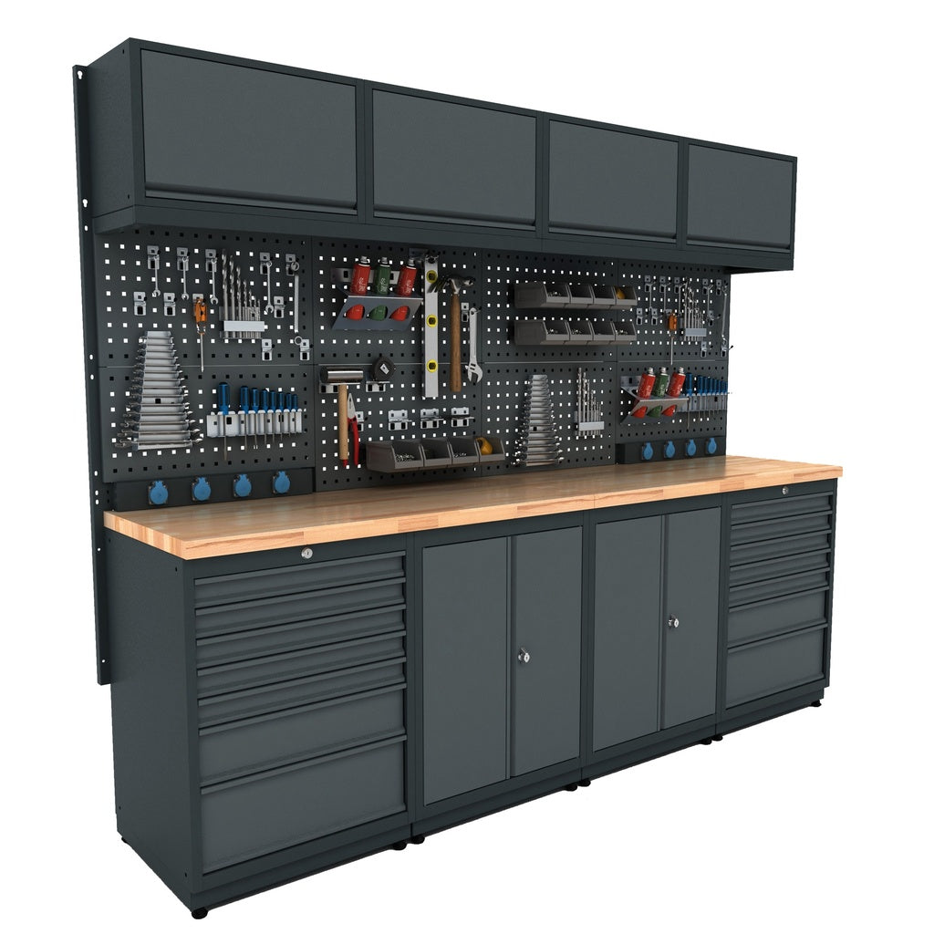 Bullram TOOLBOX4YOU Expert Serie BGMODE Werkstatteinrichtung Set - Werkstattmodul E - KFZ Profi Werkbank