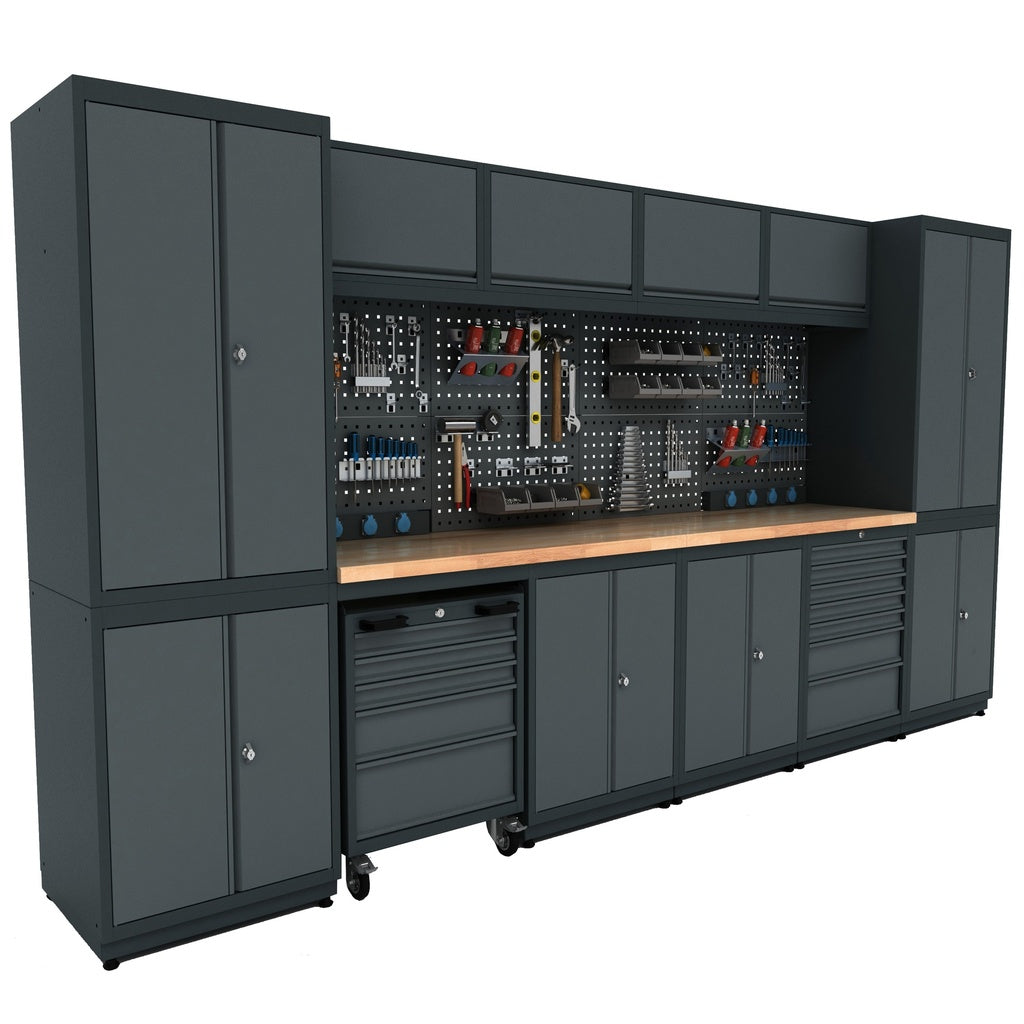 Werkstatteinrichtung Set Bullram TOOLBOX4YOU Expert Serie - Werkstattmodul G - KFZ Profi Werkbank BGMODG