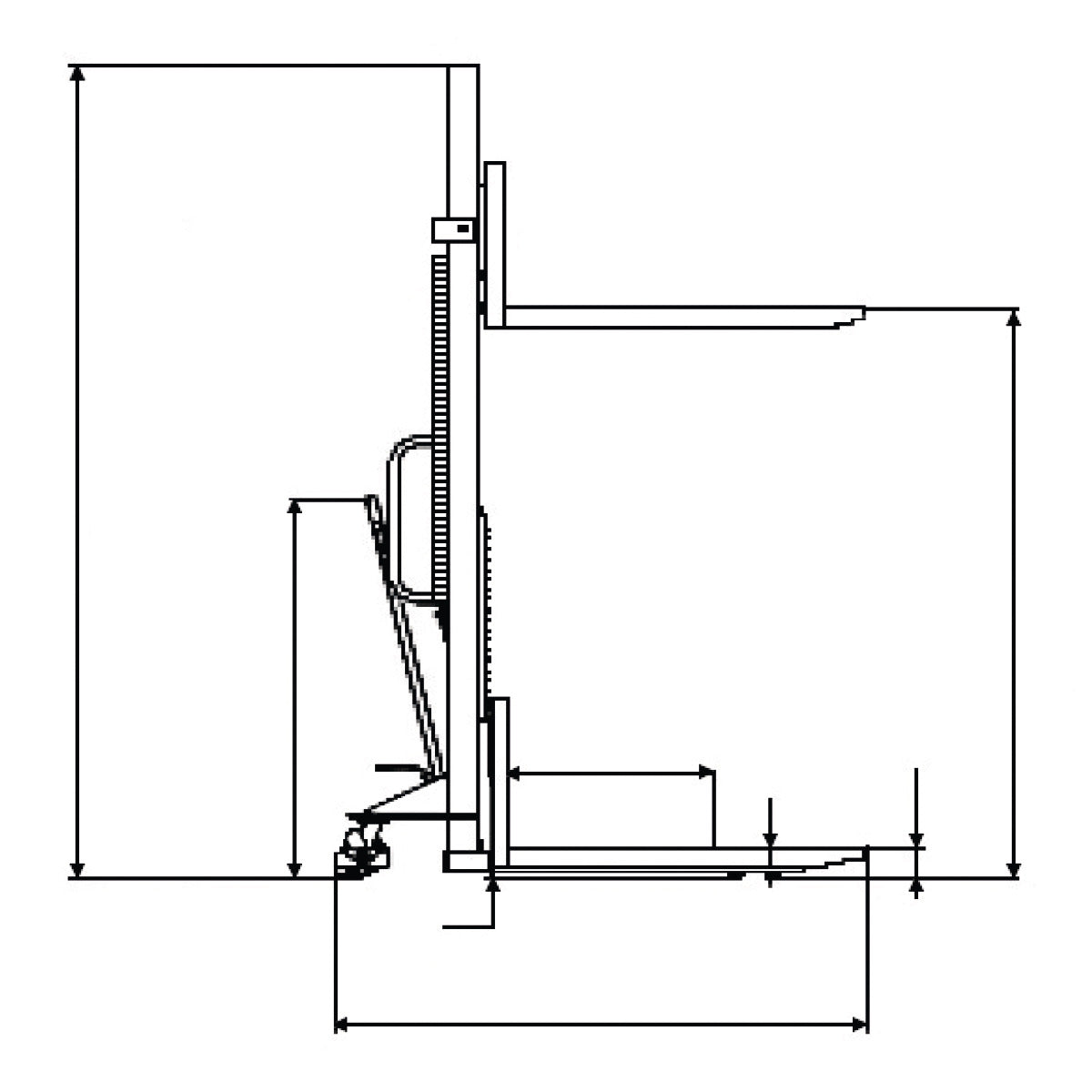 UNICRAFT Gabelhochhubwagen GHHW 1000 – Ausführung 1 SM-6151016