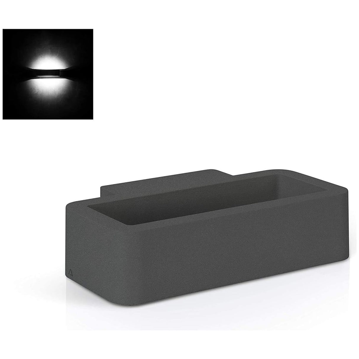 ASLO 4000K Deluxe LED-Außenwandleuchte IP65 Moderne Wandlampe in Anthrazit, 6 Watt, 70 Lumen