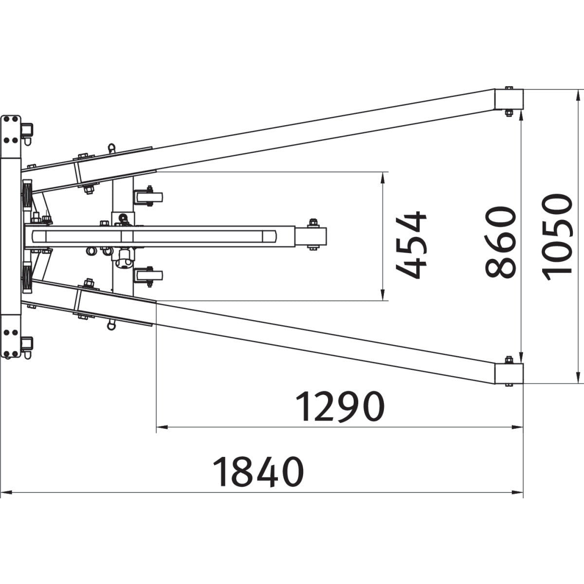 UNICRAFT Werkstattkran WK 2002 LP – Ausführung 1 SM-6201422