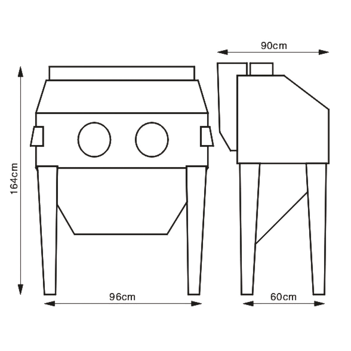 UNICRAFT Sandstrahlkabine SSK 2.5, Version 1 SM-6204003