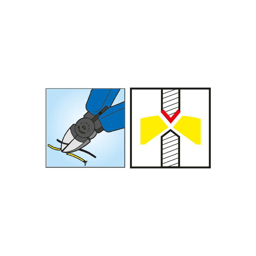 KING TONY Profi-Werkzeuge - Diagonale Beißzange - 163 mm 621106
