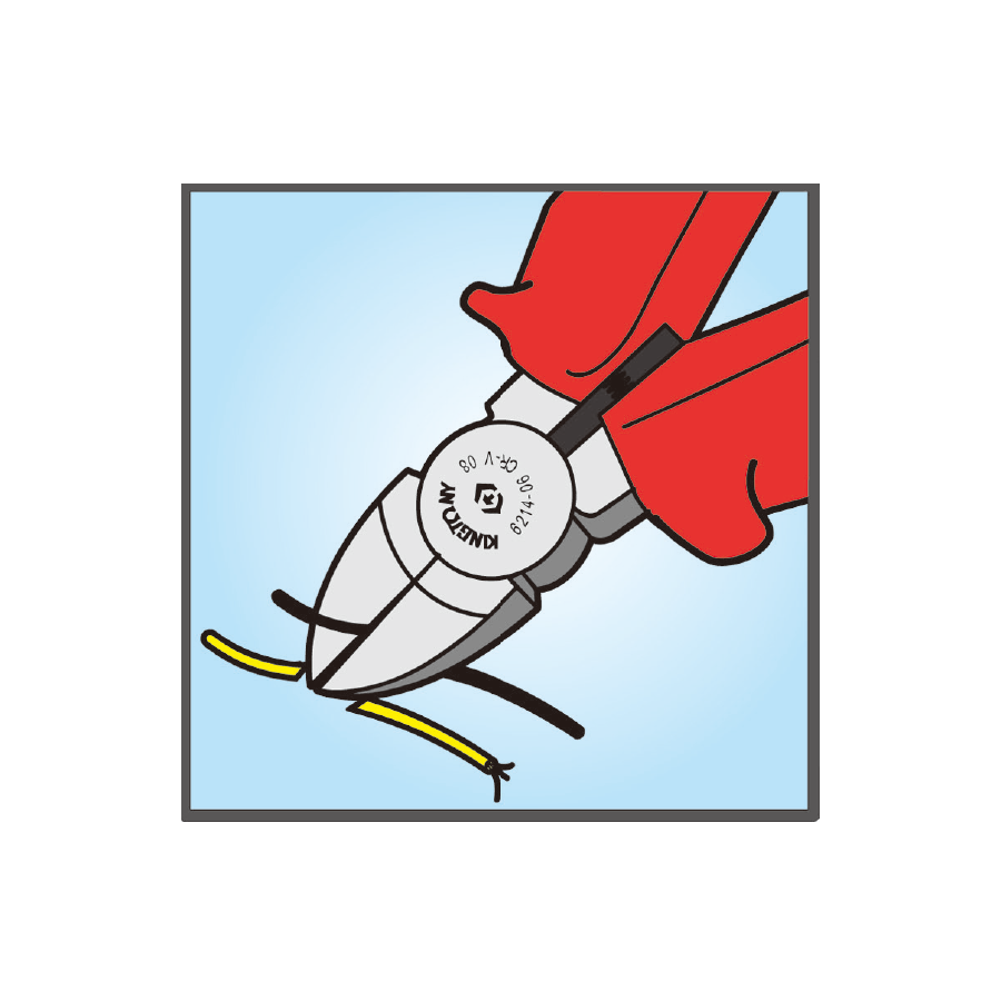 KING TONY Profi-Werkzeuge - Diagonale Heavy Duty Beißzange, VDE - 167 mm 621606A