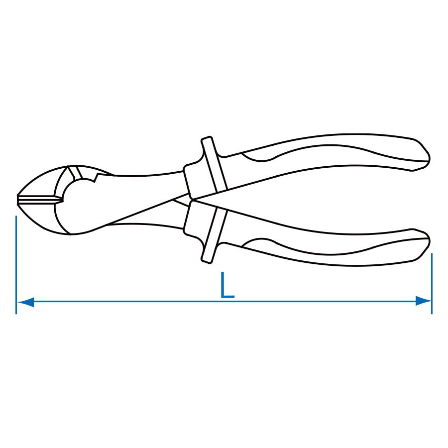KING TONY Profi-Werkzeuge - Diagonale Heavy Duty Beißzange, VDE - 190 mm 623607A
