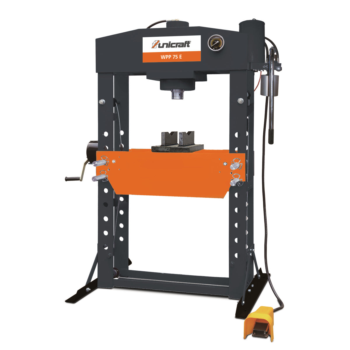 UNICRAFT Hydraulische Werkstattpresse WPP 75 E – Modell 1 SM-6300075