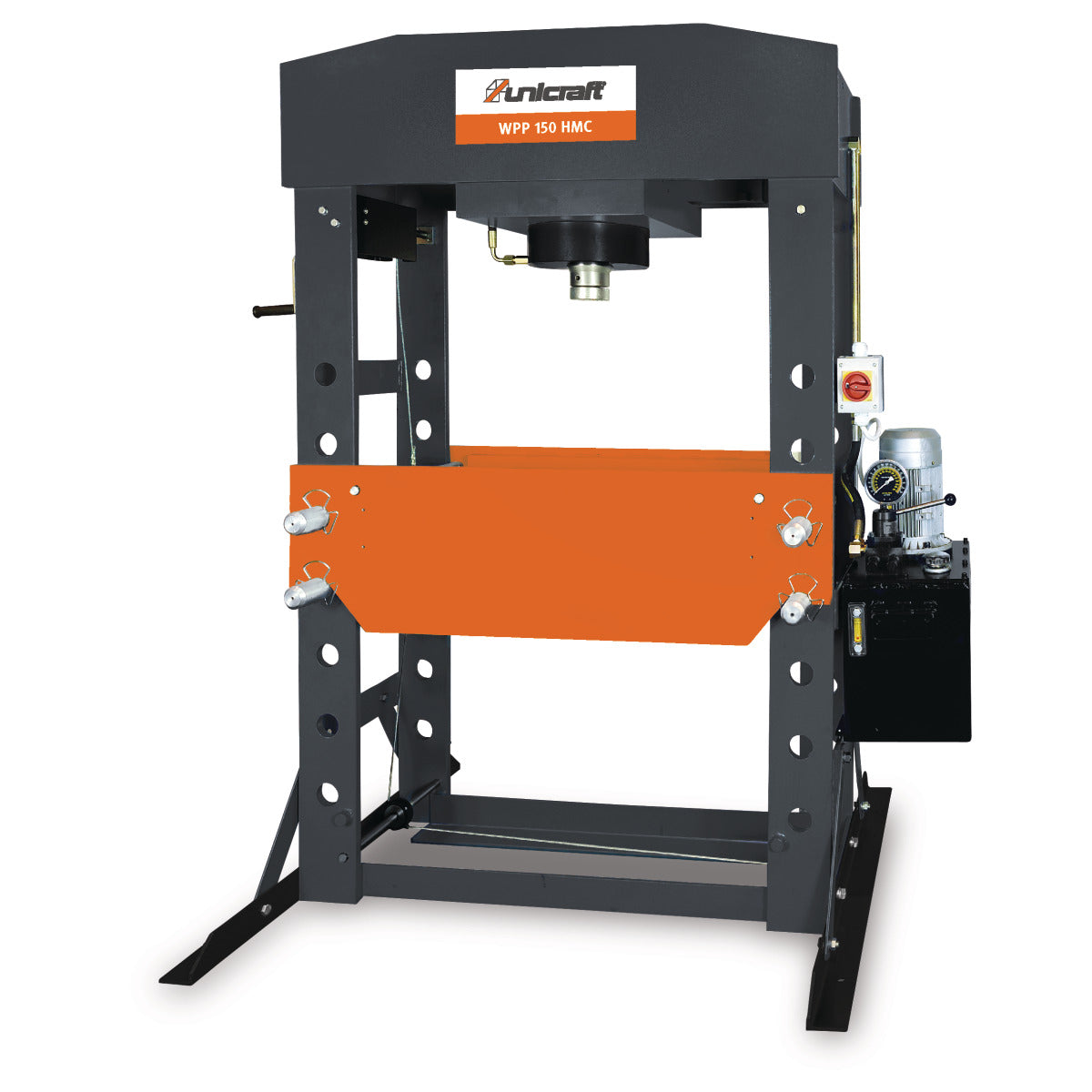 UNICRAFT Elektro-hydraulische Werkstattpresse WPP 150 HMC – Modell 1 SM-6301150