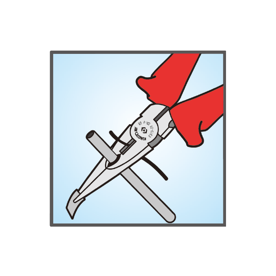 KING TONY Profi-Werkzeuge - Spitzzange "bis 1000V isoliert" - 200 mm 631808A