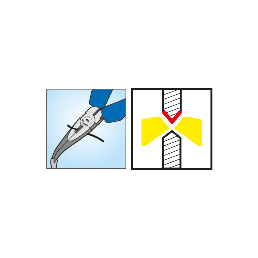KING TONY Profi-Werkzeuge - Flachrundzange - 200 mm BLI633108