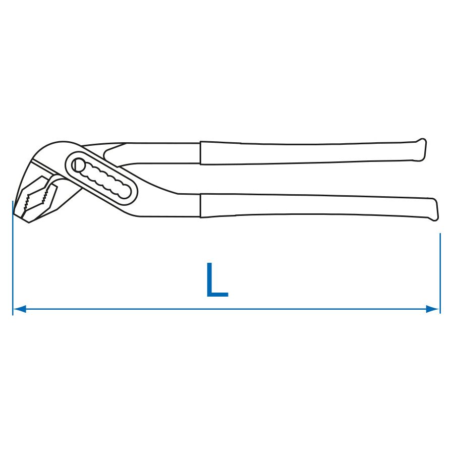 KING TONY Profi-Werkzeuge - Universalzange, 7-fach verstellbar - 250 mm BLI651610