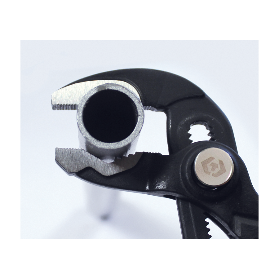 KING TONY Profi-Werkzeuge - Rohrzange mit Druckknopf - 200 mm 651708C