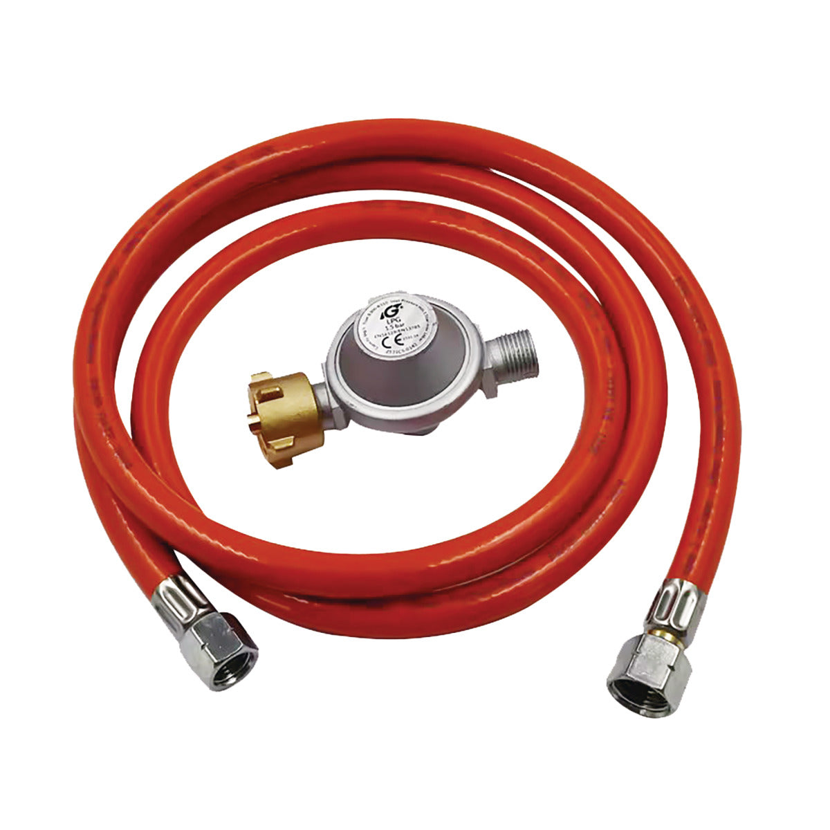 Unicraft Druckminderer 1500 mbar mit Gasschlauch 1,5 m - Art. 6520001