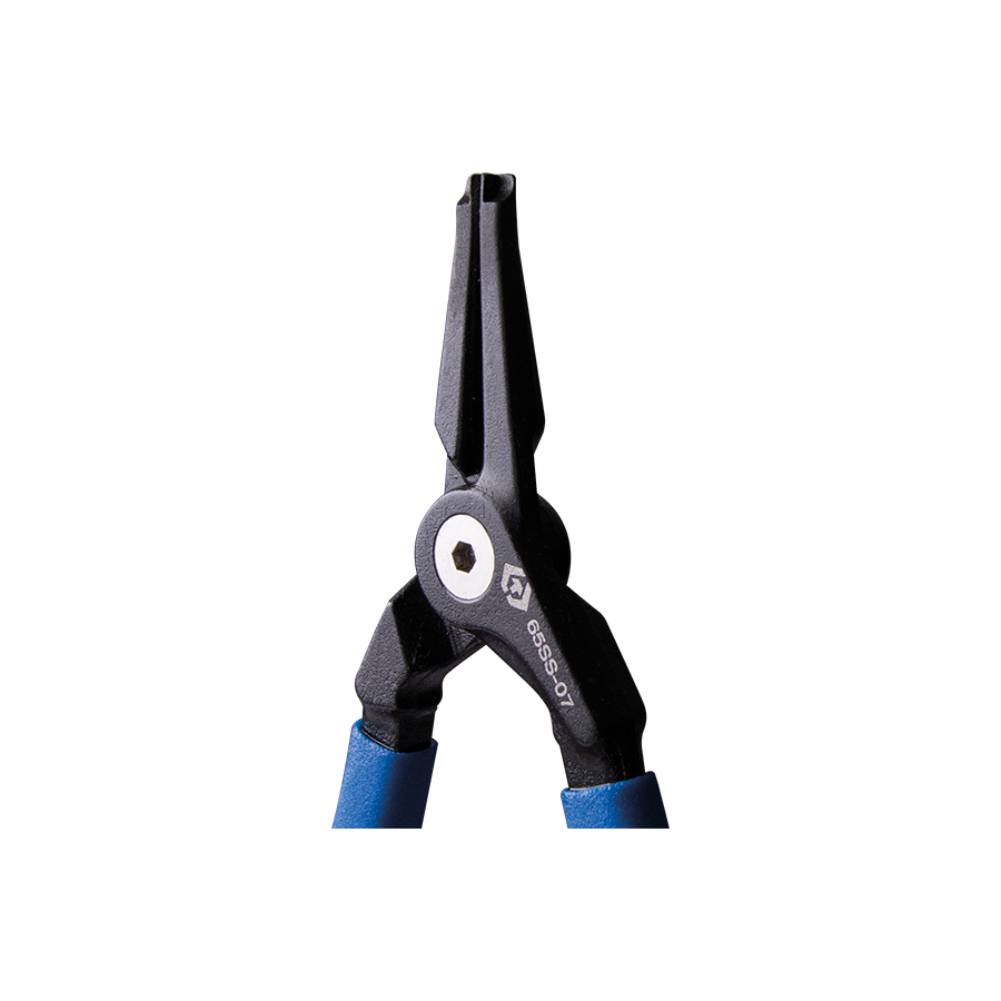 KING TONY Profi-Werkzeuge - Sprengring-Zange ausgeformte Spitzen - 175 mm 65SS07