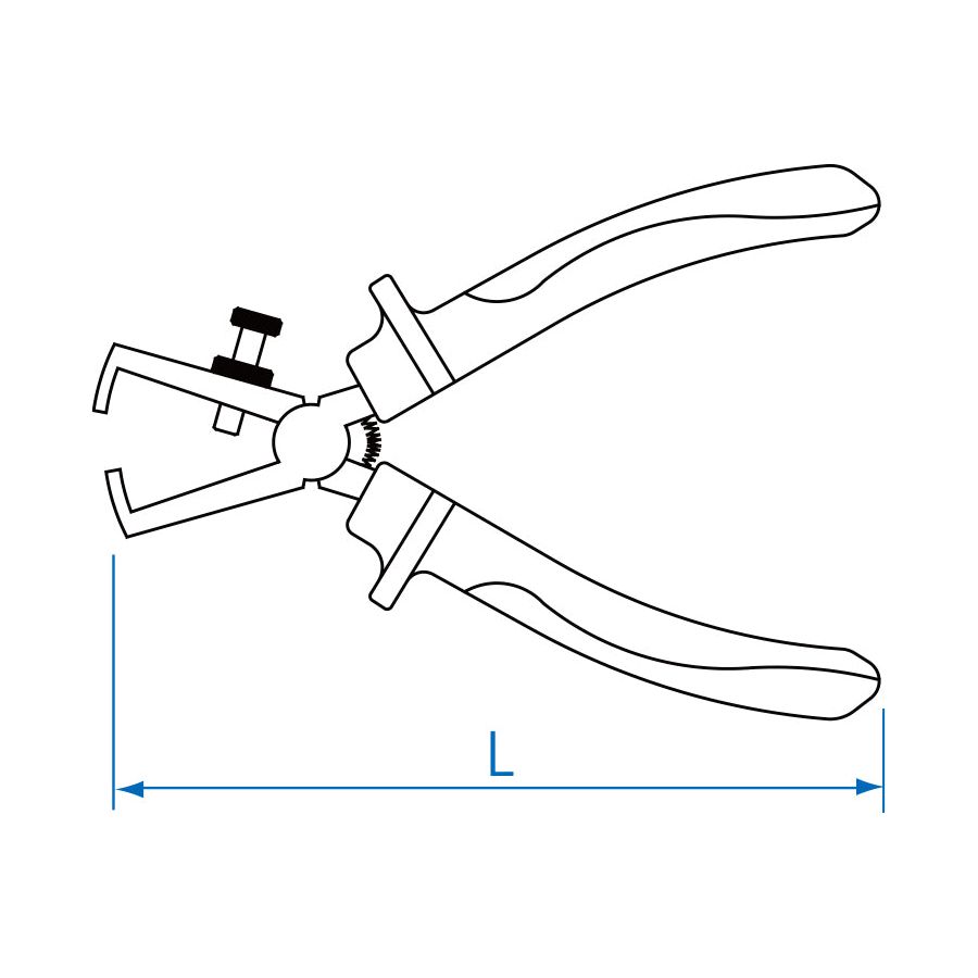 KING TONY Profi-Werkzeuge - Isolierte VDE Abisolierzange - 160 mm 671606A