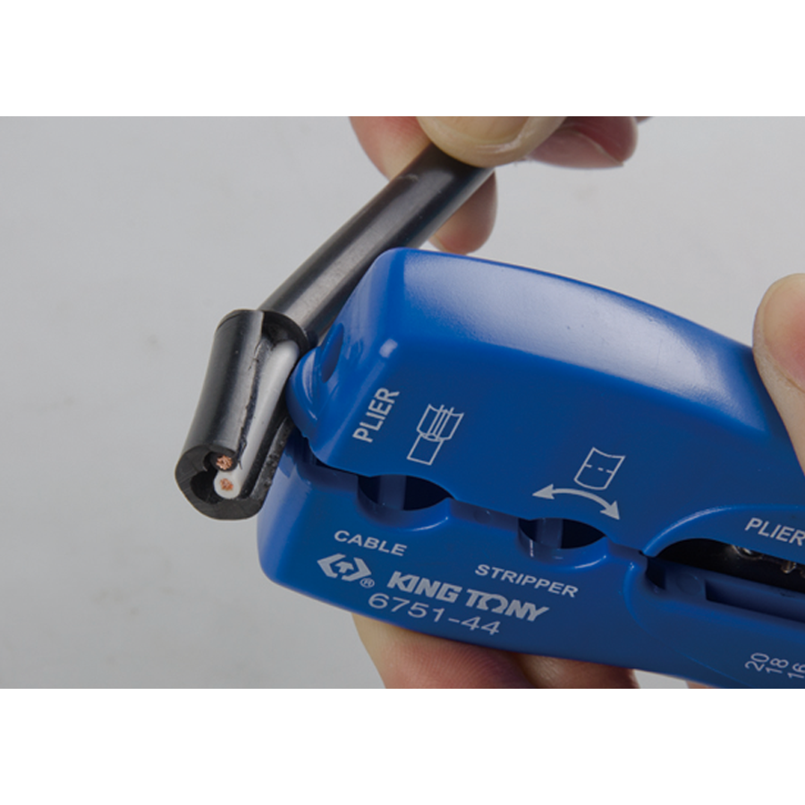 KING TONY Profi-Werkzeuge - Multifunktions-Abisolierwerkzeug 675144
