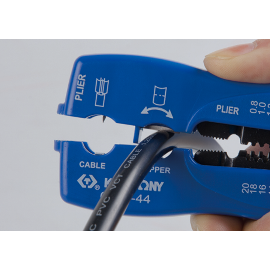 KING TONY Profi-Werkzeuge - Multifunktions-Abisolierwerkzeug 675144