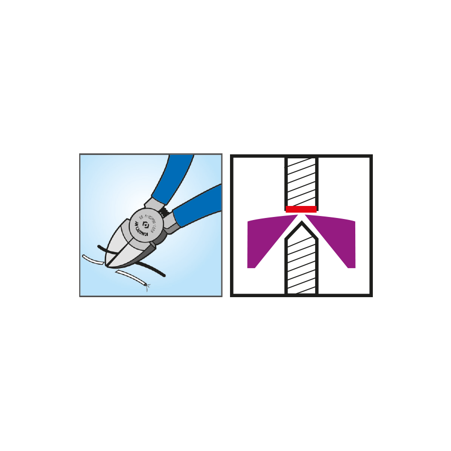 KING TONY Profi-Werkzeuge - Diagonale Beißzange, speziell Kunststoff - 132 mm 692105