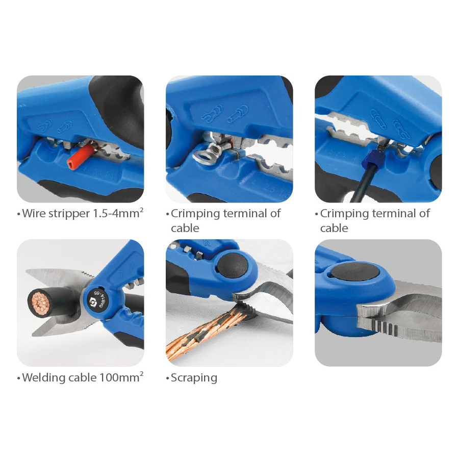 KING TONY Profi-Werkzeuge - Elektriker Schere 6AB1465