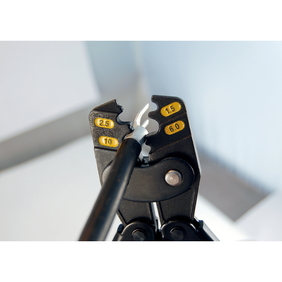 KING TONY Profi-Werkzeuge - Crimpzange für nicht isolierte Kabelschuhe 6AC5212