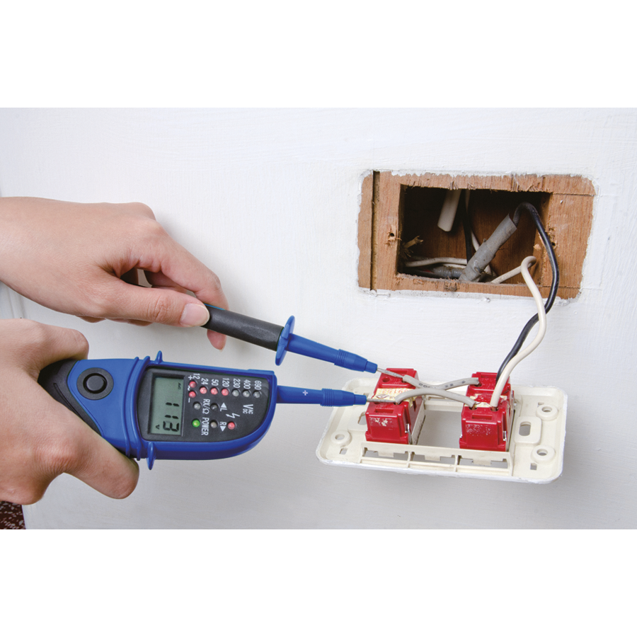 KING TONY Profi-Werkzeuge - Digitaler Spannungsprüfer - 12-690V 6CB21