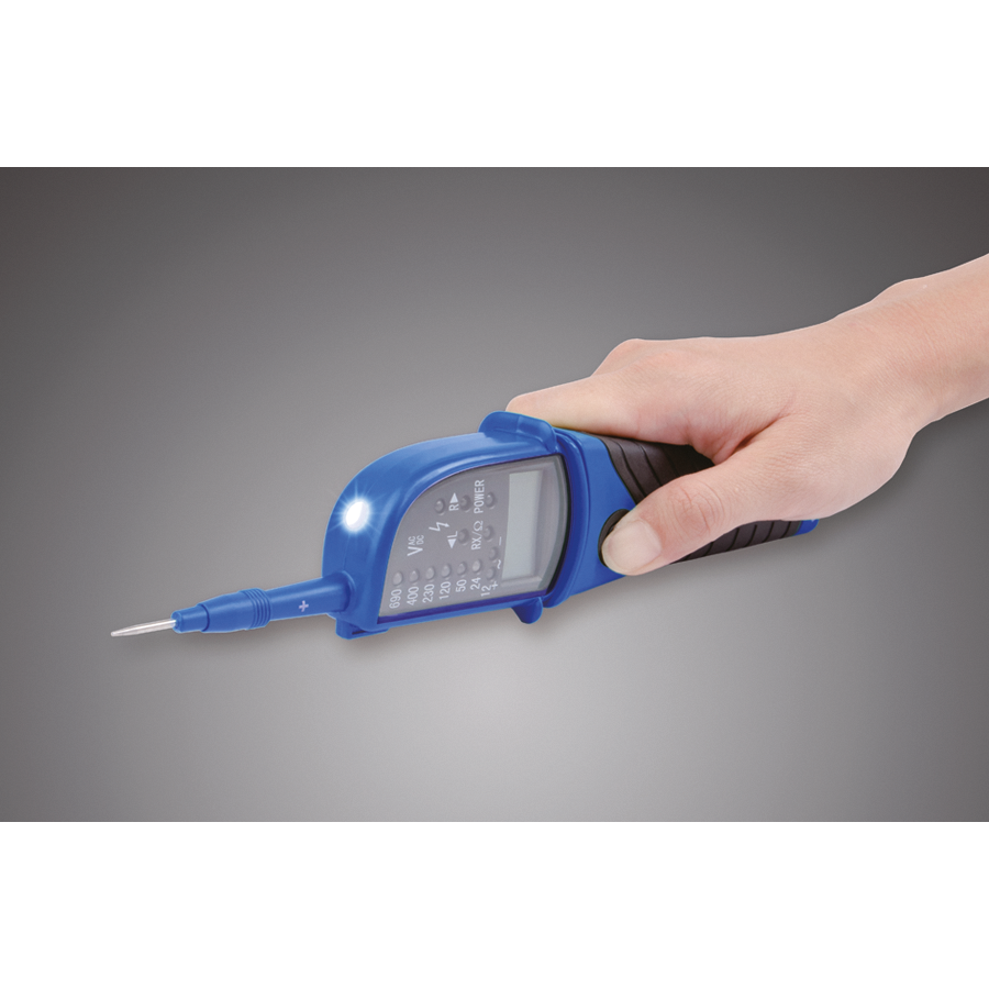 KING TONY Profi-Werkzeuge - Digitaler Spannungsprüfer - 12-690V 6CB21