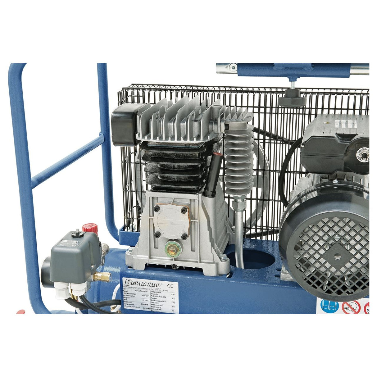 BERNARDO Montagekompressore fahrbar – Modell AC17/DUO/F/W