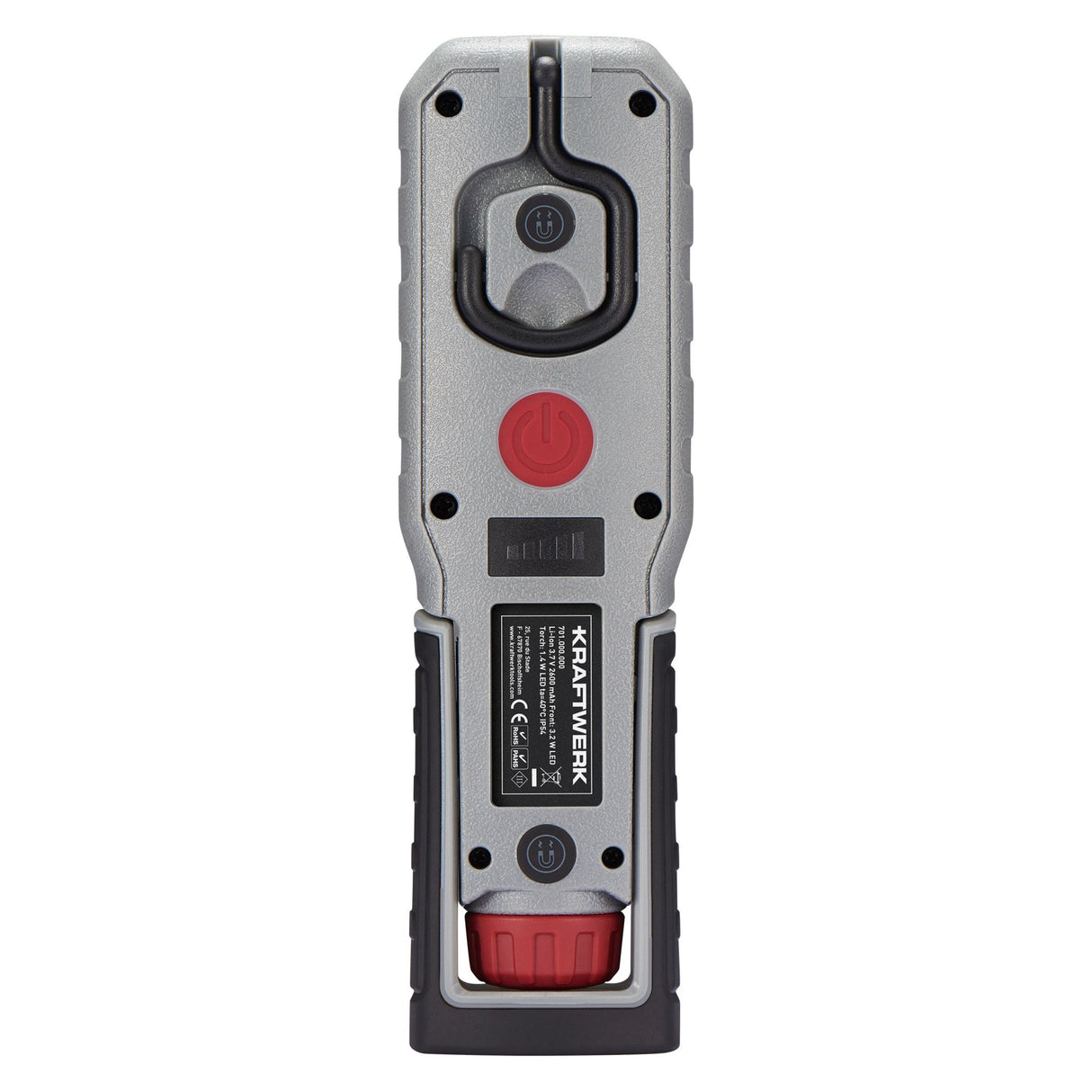Kraftwerk LED Akku Handlampe COMPACT 500, 180° schwenkbar, magnetisch