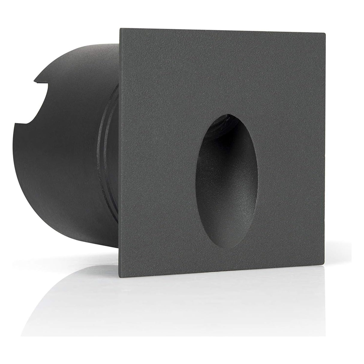 ASLO quadratische 3W Graphit-Wandeinbauleuchte IP65 LED Einbau Orientierungsleuchte für die Wand 4000K