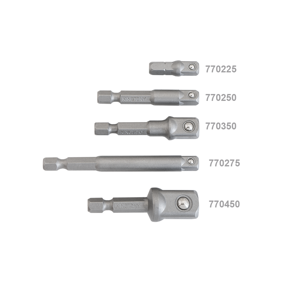 KING TONY Profi-Werkzeuge - 1/4" Steckschlüsselhalter mit Kugel-Retainer - 50 mm 770250