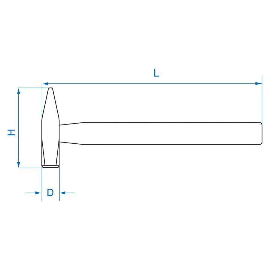KING TONY Profi-Werkzeuge - Schlosserhammer DIN 33 mm 782180OS