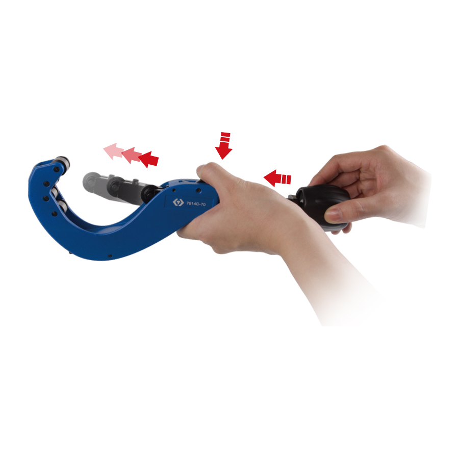 KING TONY Profi-Werkzeuge - Ratschen-Rohrschneider 6-70mm 7914C70