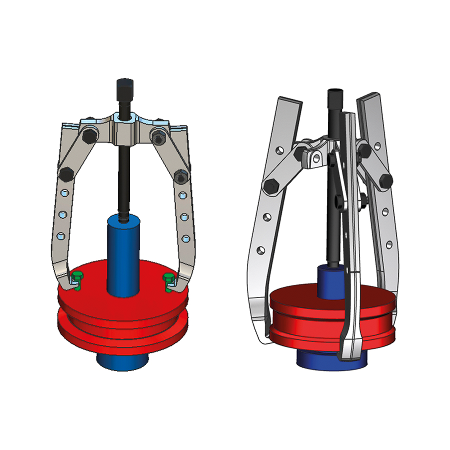 KING TONY Profi-Werkzeuge - Abzieher, 3 Gelenk-Greifarme, hydraulisch, selbstzentrierend - 480 mm 79637308ALTH