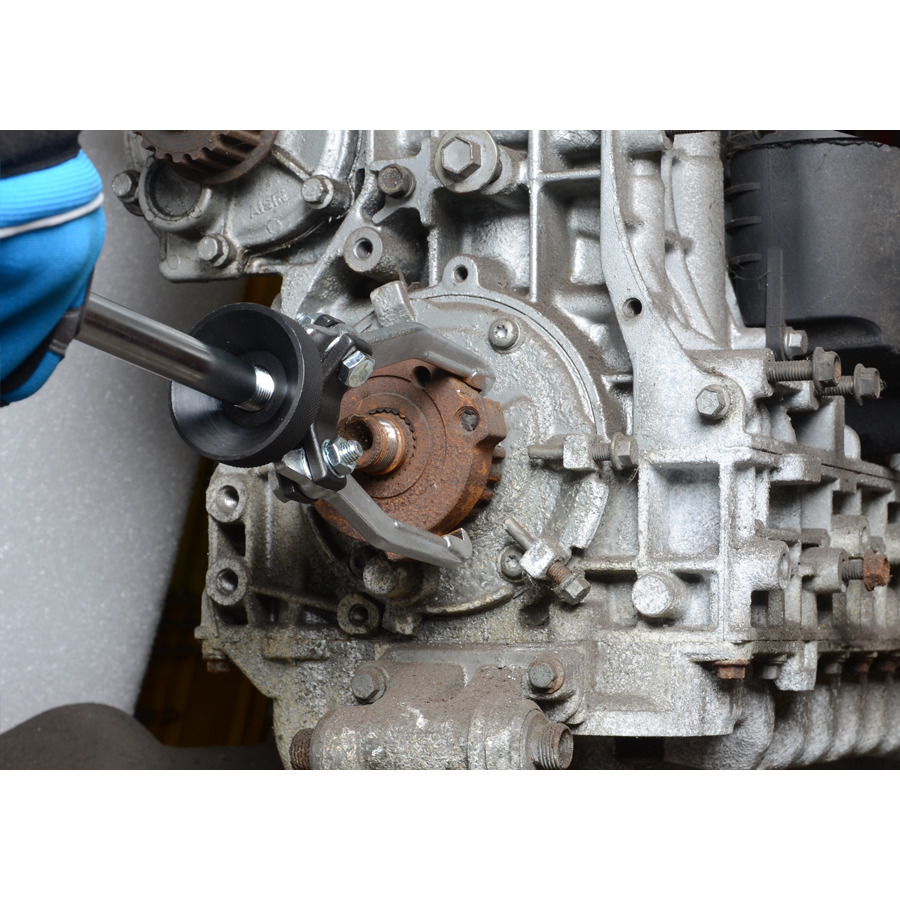 KING TONY Profi-Werkzeuge - Radlager und -buchsen-Abzieherset mit Gleithammer - 6 tlg. 796401MR