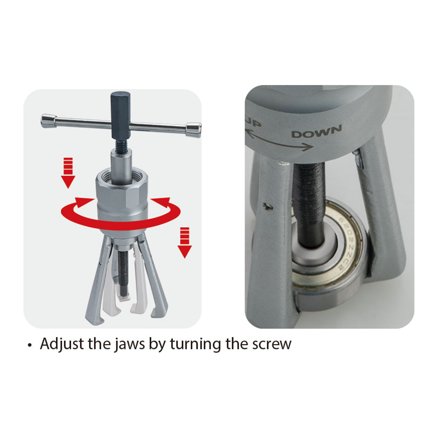 KING TONY Profi-Werkzeuge - Wälzlager-Abzieher 19-45mm 796502