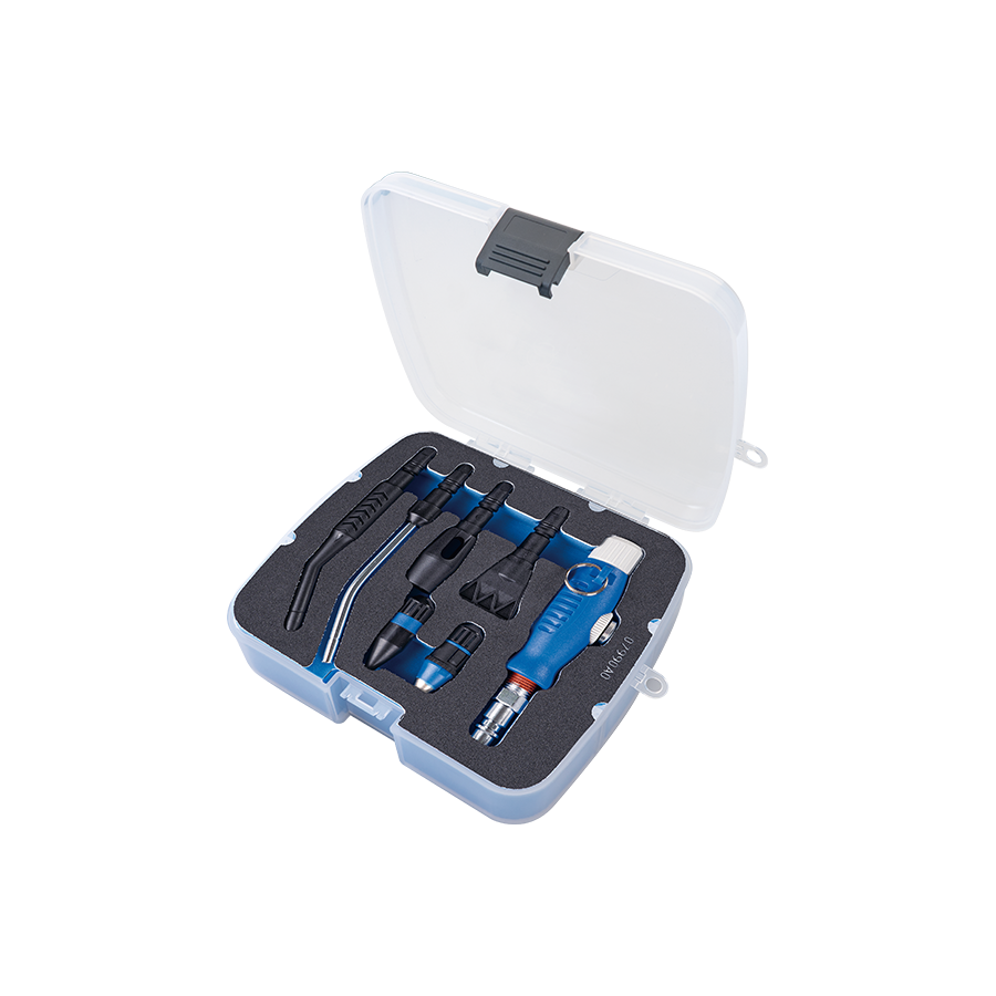 KING TONY Profi-Werkzeuge - Druckluftpistole mit austauschbaren Düsen 7990A0