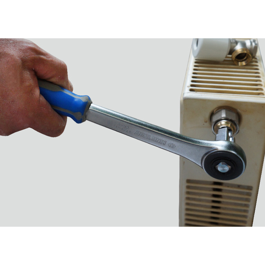 KING TONY Profi-Werkzeuge - Stufenschlüsselset mit Ratsche - 3 tlg. 7HA03