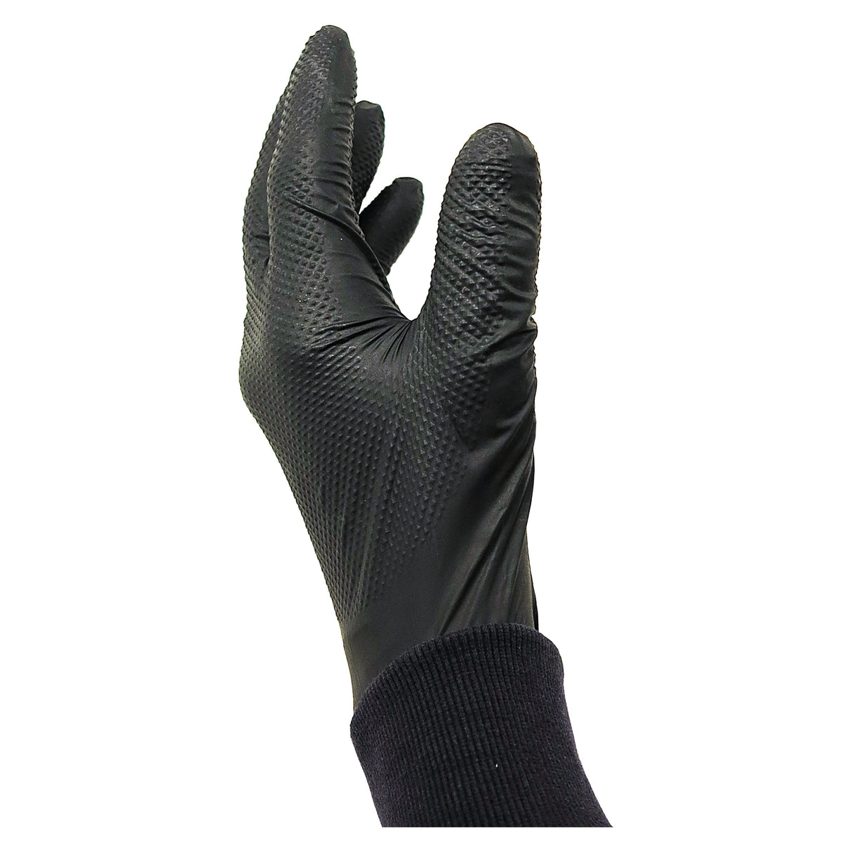 Kraftwerk Gogrip PRO Nitril-Handschuhe, Schwarz, M, 50 Stk