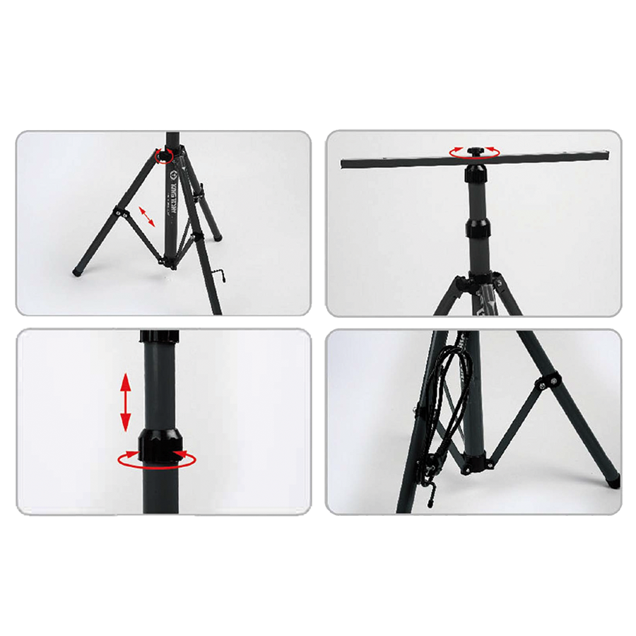 KING TONY Profi-Werkzeuge - Verstellbares Dreibeinstativ für Scheinwerfer 87162KA