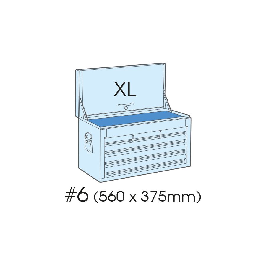 KING TONY Profi-Werkzeuge - Tragbarer Werkzeugkasten, 5 Schubladen 874195B