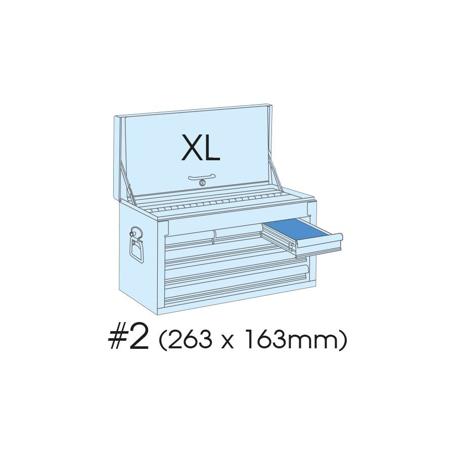 KING TONY Profi-Werkzeuge - Tragbarer Werkzeugkasten, 5 Schubladen 874195B