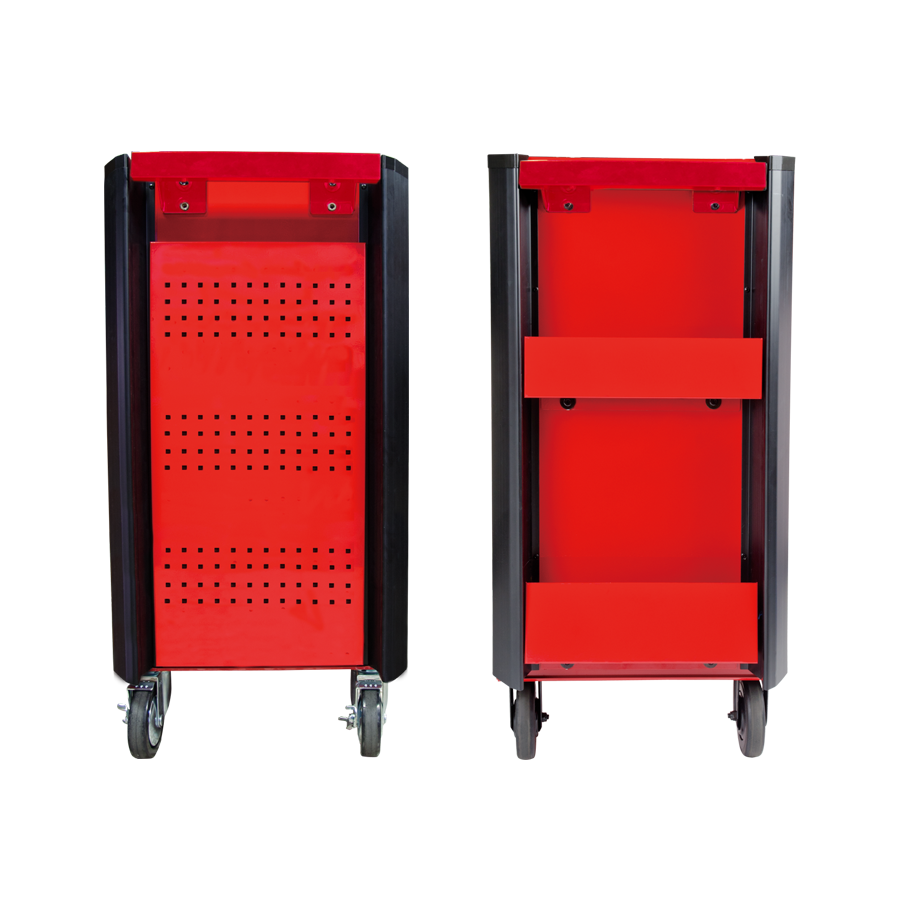 KING TONY Profi-Werkzeuge - Werkzeugwagen mit 7 Schubladen - Rot 876347B