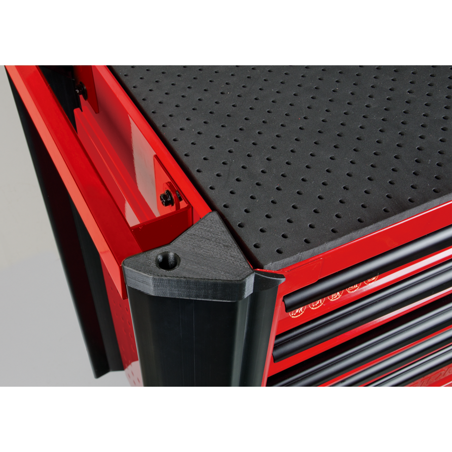 KING TONY Profi-Werkzeuge - Werkzeugwagen mit 7 Schubladen - Rot 876347B