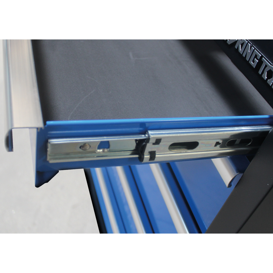 KING TONY Profi-Werkzeuge - Werkzeugwagen 5 Schubladen - Schwarz-Blau 87D1112AKB