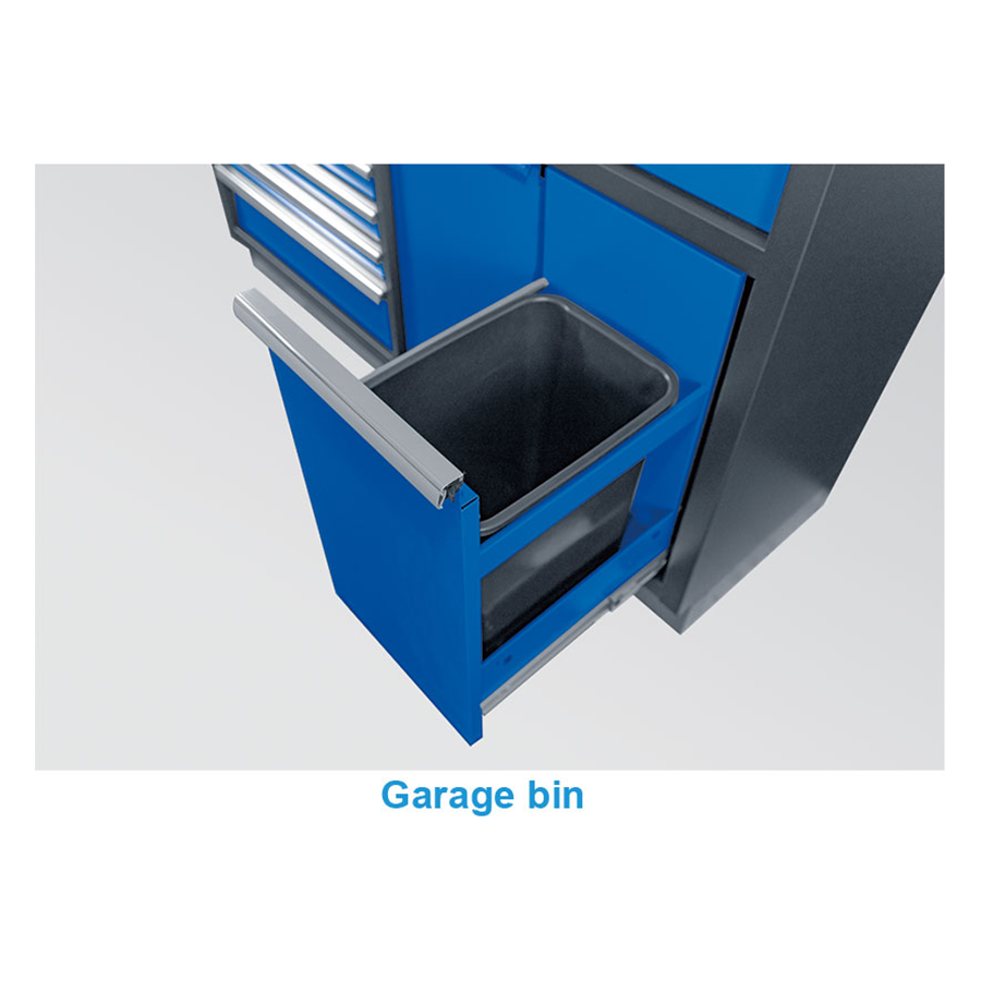 KING TONY Profi-Werkzeuge - Niedriges Möbel 9 Schubladen - Schwarz-Blau 87D1123AKB